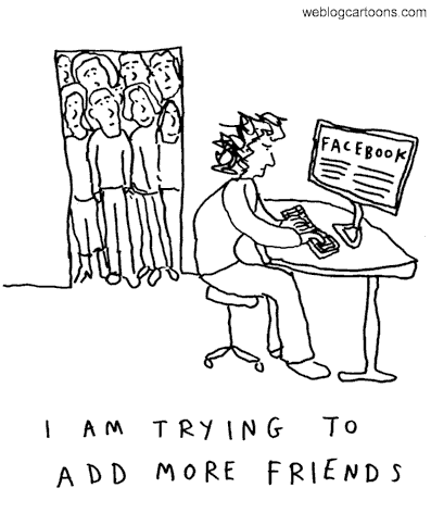 facebookcartoon Promoting your band and music on Facebook   a quick tip for musicians