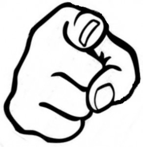 Pointing Finger 292x300 Can you see clearly enough to stab yourself in the back?